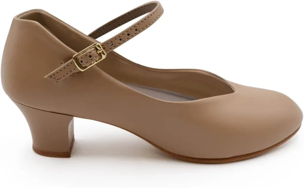 Capezio Women's Jr. Footlight Character Shoe,Caramel,6 M US