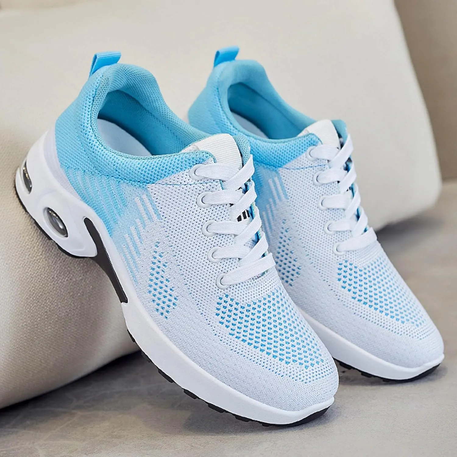Cathalem Musabela Orthopedic Sneakers for Women, Comfortable Orthopedic Shoes Mesh Casual Breathable Knit Air Cushion Shoes