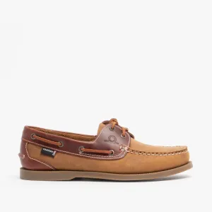 Chatham BERMUDA G2 Mens Nubuck Leather Boat Shoes Walnut/Seahorse