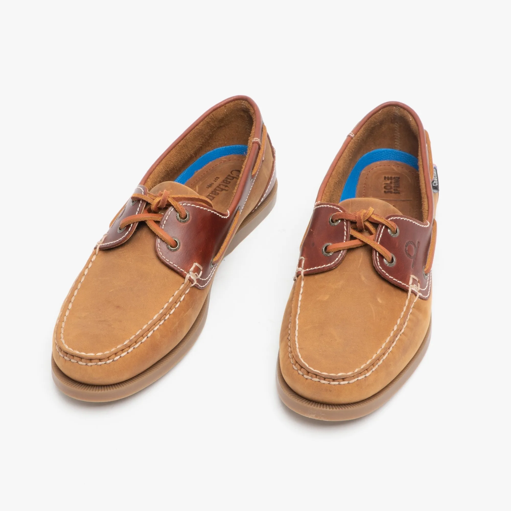 Chatham BERMUDA G2 Mens Nubuck Leather Boat Shoes Walnut/Seahorse