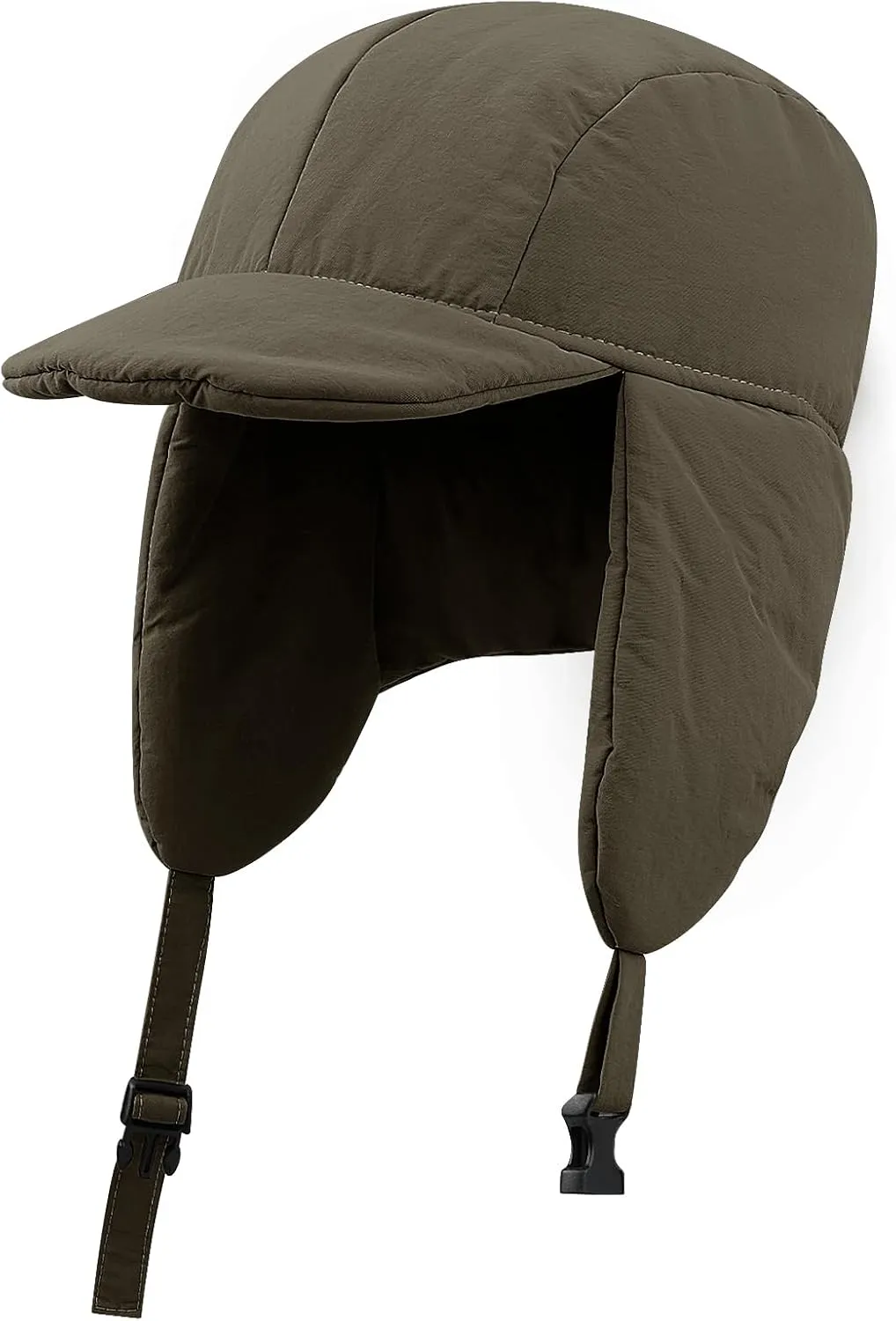 Clakllie Waterproof Trapper Hat for Men Women Windproof Winter Hats with Visor Earflaps Trooper Russian Ushanka Cap
