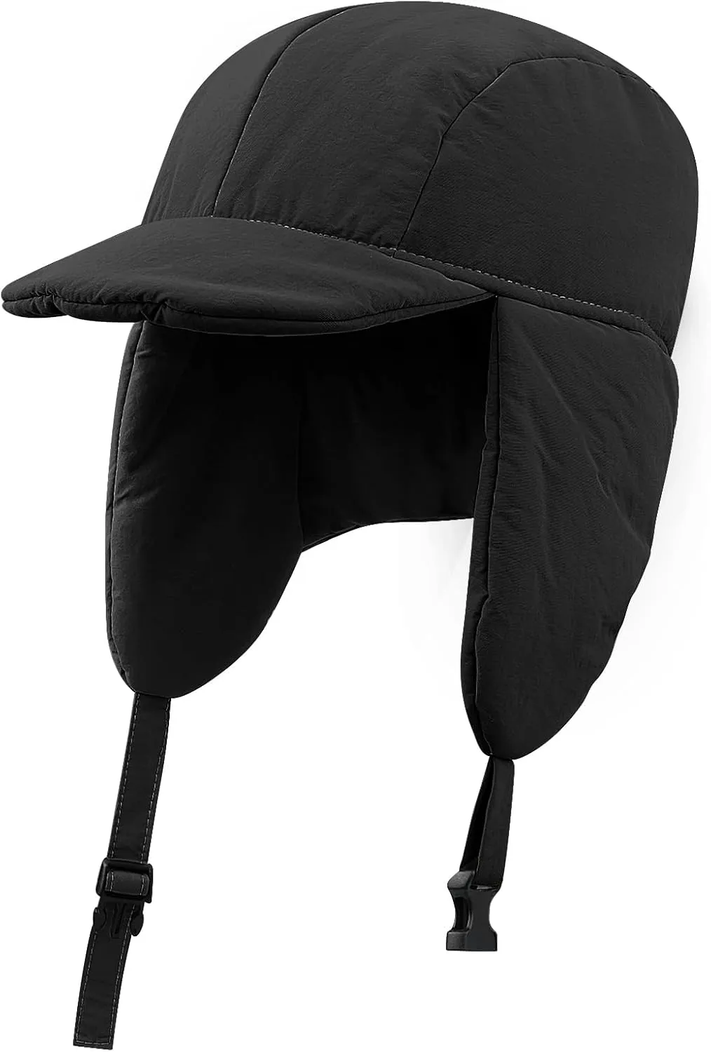 Clakllie Waterproof Trapper Hat for Men Women Windproof Winter Hats with Visor Earflaps Trooper Russian Ushanka Cap