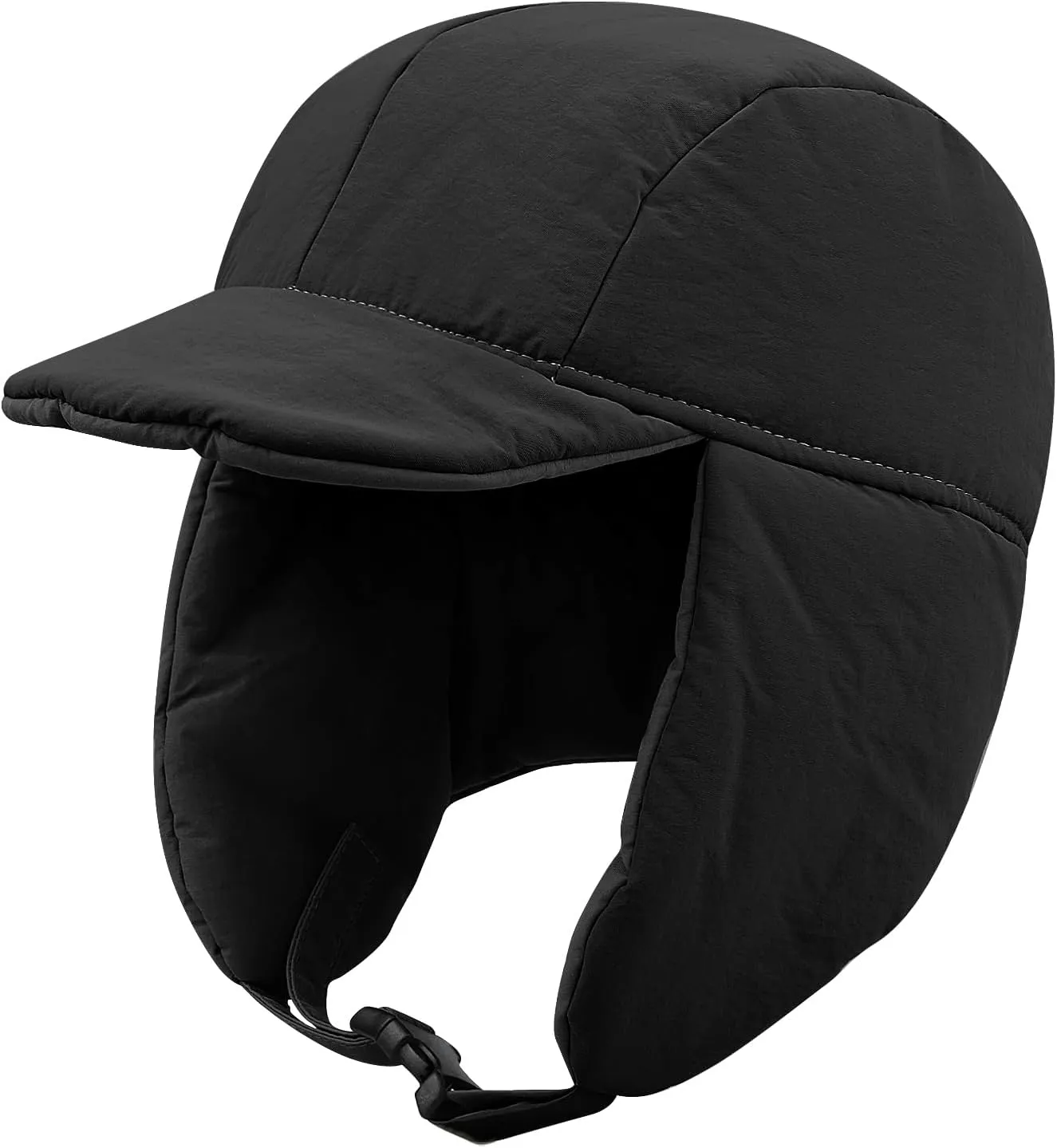 Clakllie Waterproof Trapper Hat for Men Women Windproof Winter Hats with Visor Earflaps Trooper Russian Ushanka Cap