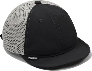CLAPE Short Brim Baseball Cap Mesh Snapback Dad Caps Unstructured 6 Panel Trucker Hat Unisex Flat Bill Ball Cap Running Caps
