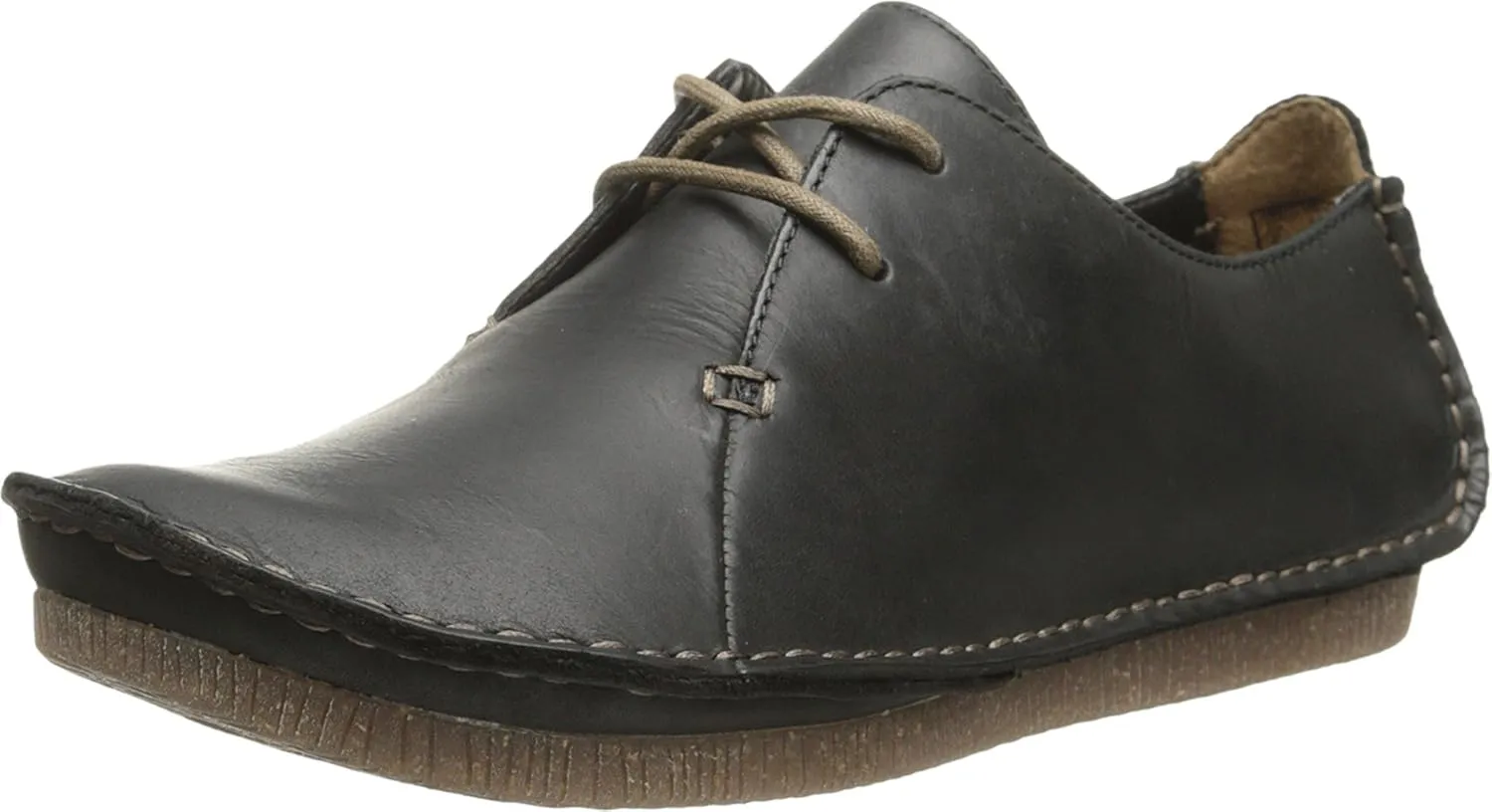Clarks Women's Janey Mae, Black Leather, 6 M US