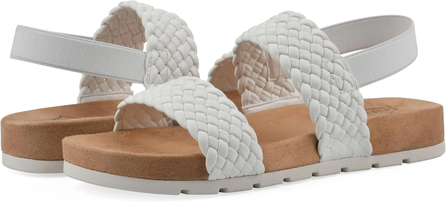 CLIFFS BY WHITE MOUNTAIN Women's Treat Double Strap Sling-Back Sandal