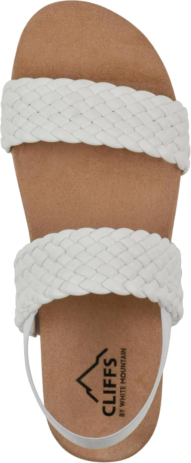 CLIFFS BY WHITE MOUNTAIN Women's Treat Double Strap Sling-Back Sandal