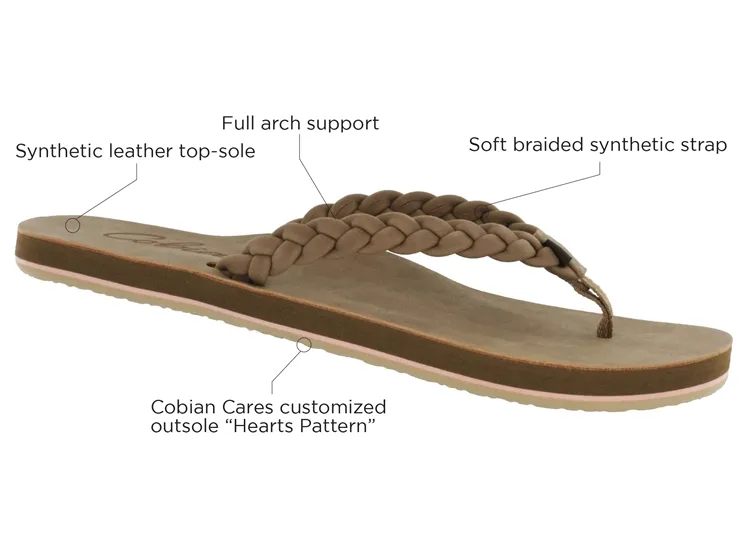 Cobian Tan Braided Pacifica Women's Sandal PBR20-TAN