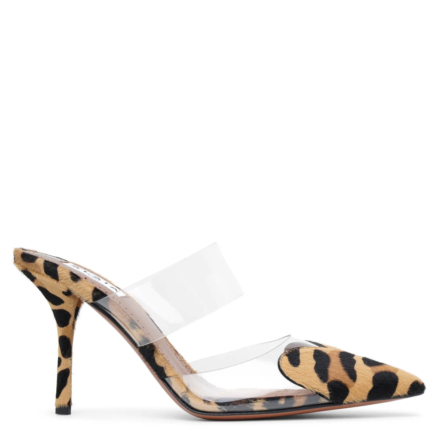 Coeur 90 leopard mule pumps