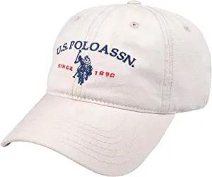 Concept One U.S Polo Assn. Embroidered Pony Horse Logo Since 1890 Adjustable Cotton Baseball Hat with Curved Brim