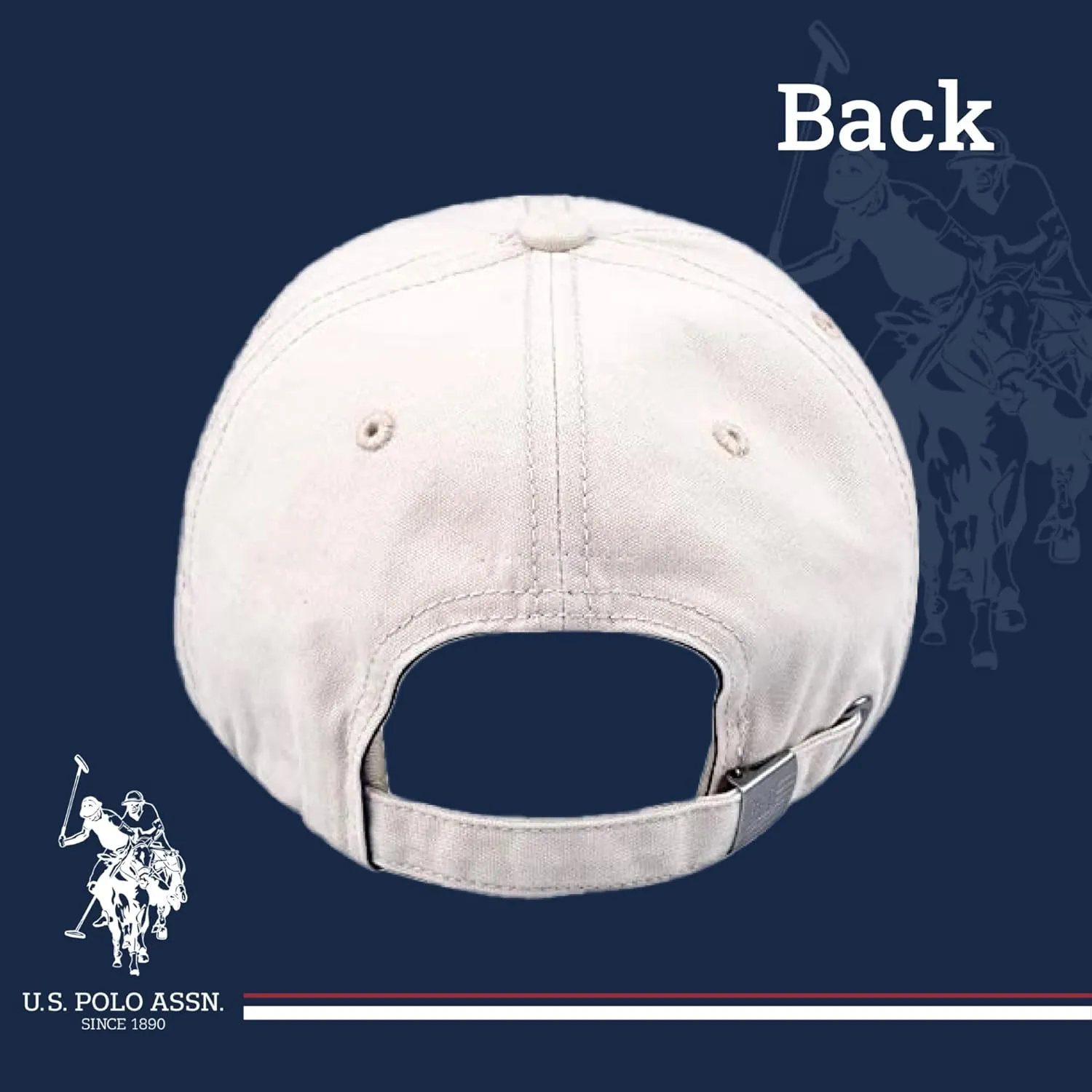 Concept One U.S Polo Assn. Embroidered Pony Horse Logo Since 1890 Adjustable Cotton Baseball Hat with Curved Brim