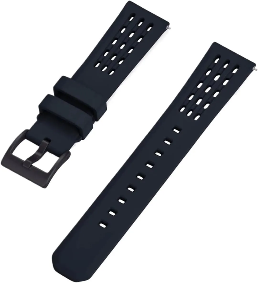 CongYi Porous Structure Quick Release Fluorine Rubber Watch Strap 20mm 22mm New Rubber Watch Band