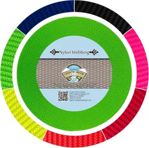 Country Brook Design - Reflective Nylon Webbing (3/4 Inch)