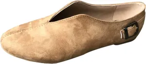 Crzidha Walking Shoes for Women Slip On Buckle Casual V Cut Pointed Toe Loafers Lightweight Comfort Soft Flat Dress Shoes Ballet Flats Fashion Non-Slip Cute Work Office Business Sneakers Shoes