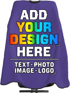 Custom Barber Cape Customize Barber Aprons Personalized Add Your Photo Logo Text Hairdressing Apron for Men or Women