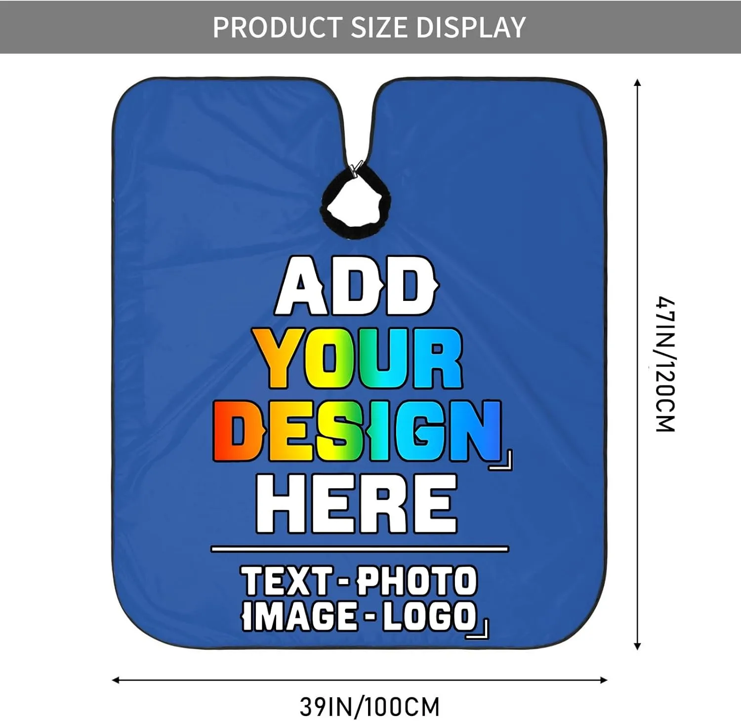 Custom Barber Cape for Kids, Personalized Photo Logo Text Hair Cutting Cape Salon Haircut Kit Hairdressing Apron
