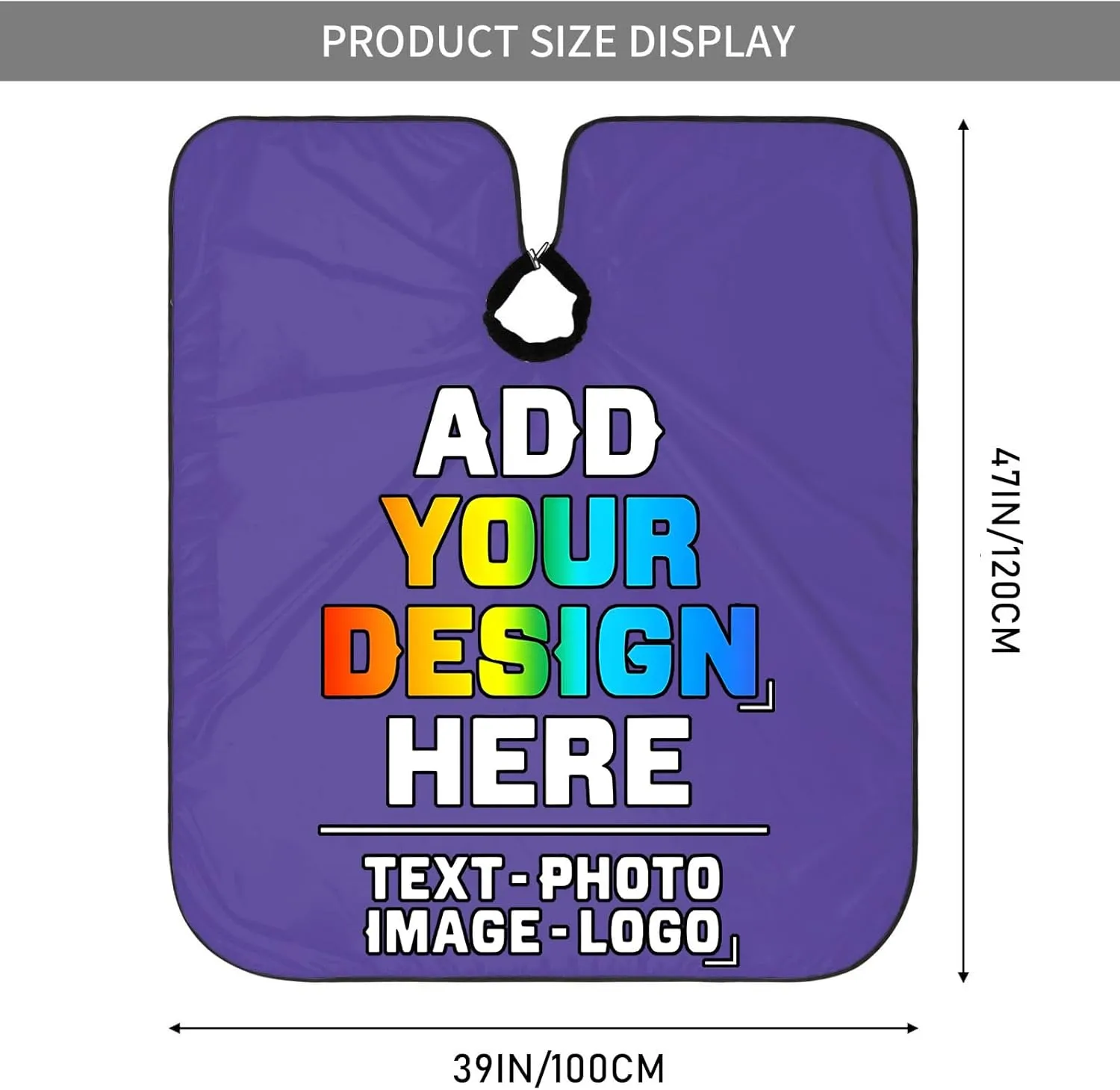 Custom Barber Cape for Kids, Personalized Photo Logo Text Hair Cutting Cape Salon Haircut Kit Hairdressing Apron