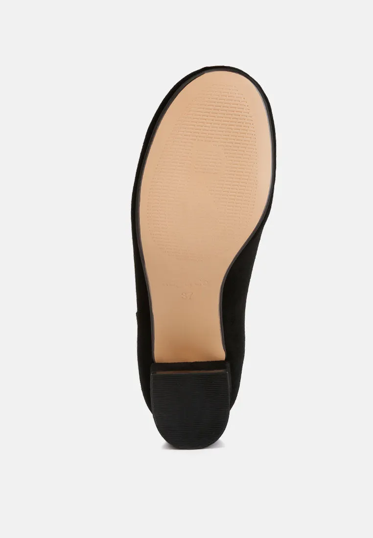 Dallin Suede Block Heel Mary Janes By Ruw