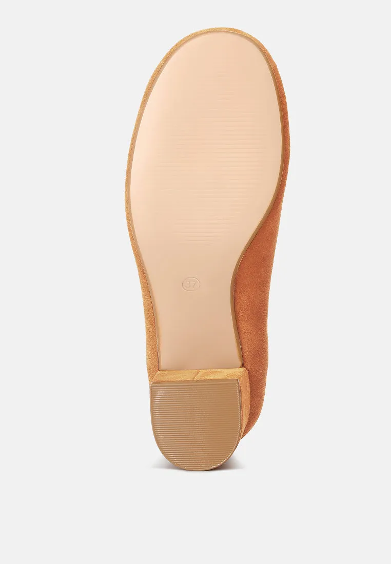 Dallin Suede Block Heel Mary Janes By Ruw