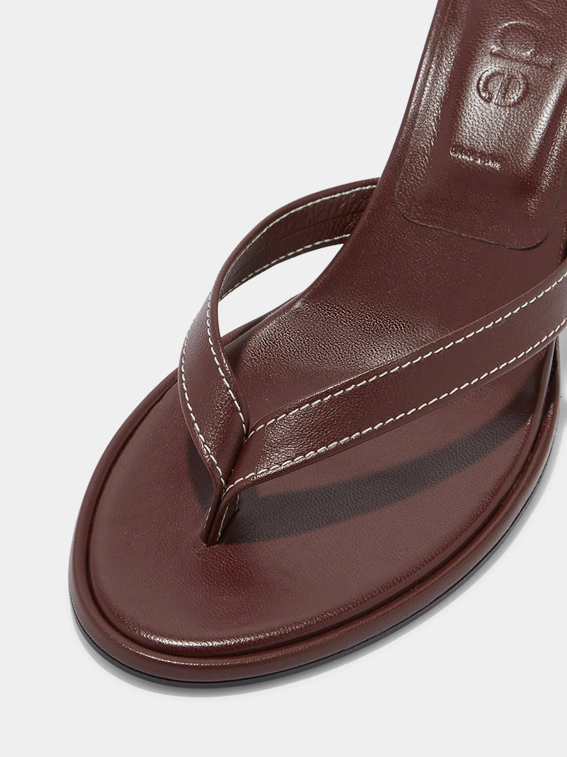Daphne Leather Toe-Post Sandals