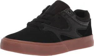 DC Men's Kalis Vulc Skateboard, Skate Shoe, Black/Black/Gum, 13 M US
