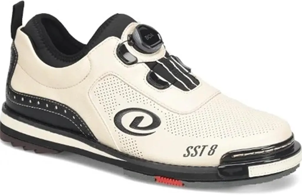Dexter Mens SST 8 BOA MC Bowling Shoes (for Right and Left Handed Bowlers. Men's Shoe Sizing) - Parchment/Black 13