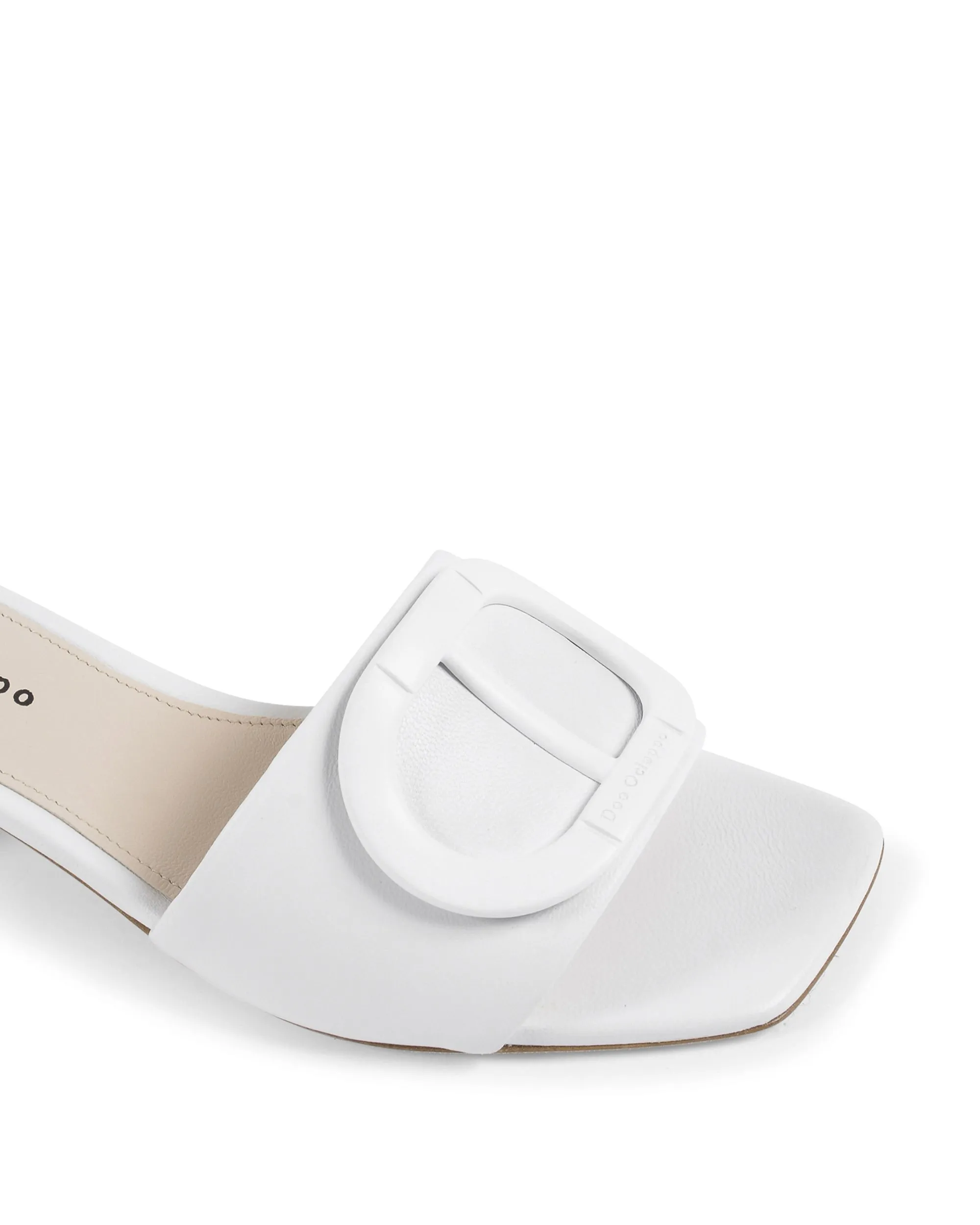 Dizzy Logo Mule - White