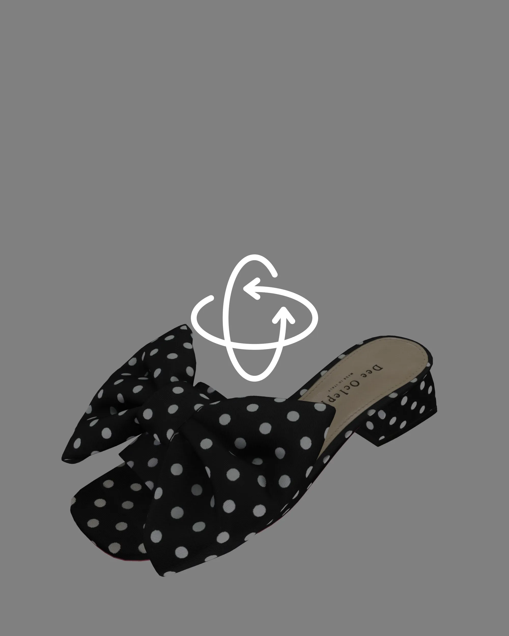 Dizzy Polka Dot Mule