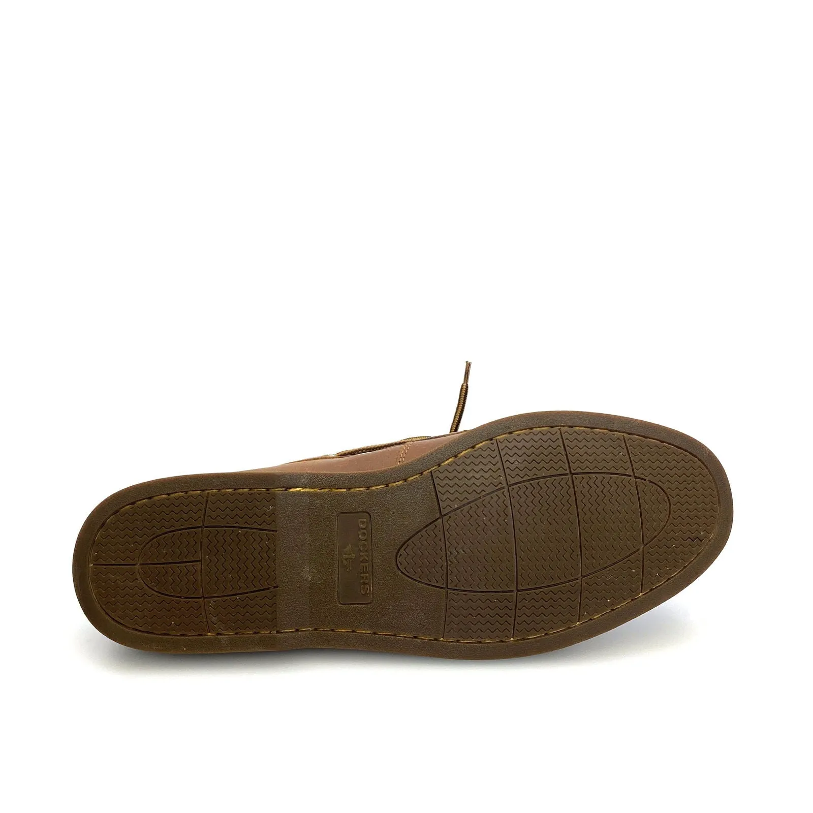 Dockers Mens Size 13M Brown Leather Castaway Lace-Up Boat Shoes