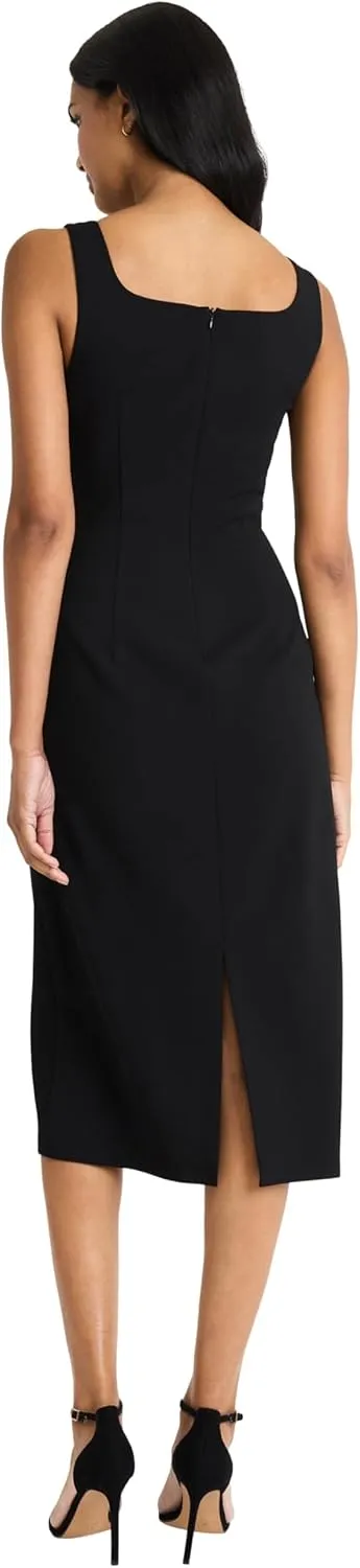 Donna Morgan Women's Tank Dress with Wrap Buckle Detail