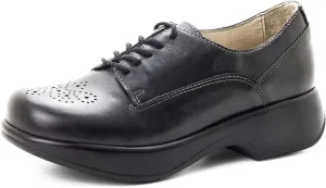 Dromedaris Women’s Sade Comfort lace-up Shoe - Arch Support   Rocker Bottom, Black, EU 40M
