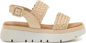 Dune London Women's Lorris Platforms-Sandals, Caramel, 9