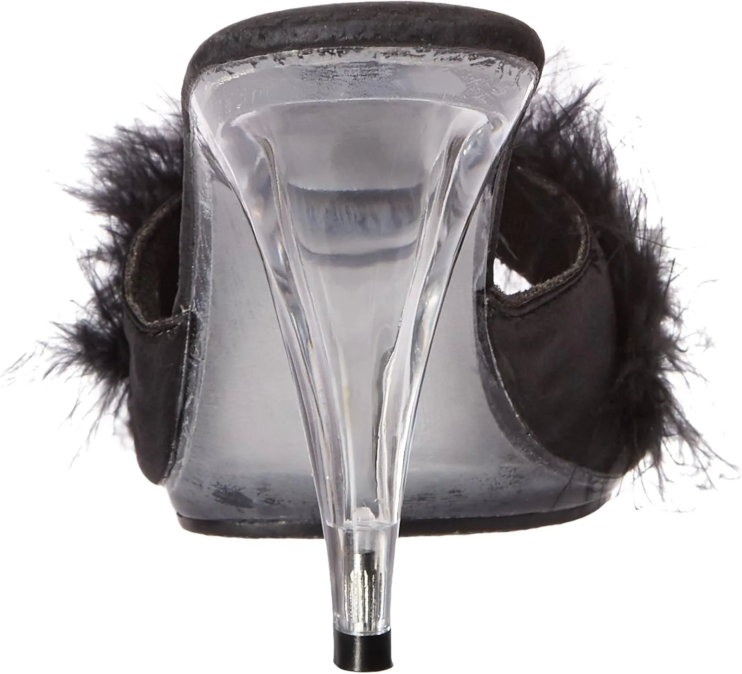 Ellie Shoes 4" Heel Maribou Slippers