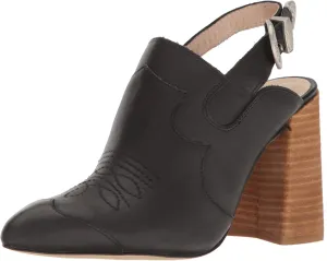 Energy-efficient Mule On-demand assistance Heel Booties Black London Block Pointed Donna Slingback Shellys Leather Toe