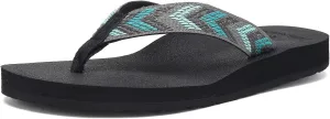 EQUICK Women's Flip Flops Arch Support Yago Mat Insole Sandal Casual Slipper Outdoor and Indoor-U219SLT003-N