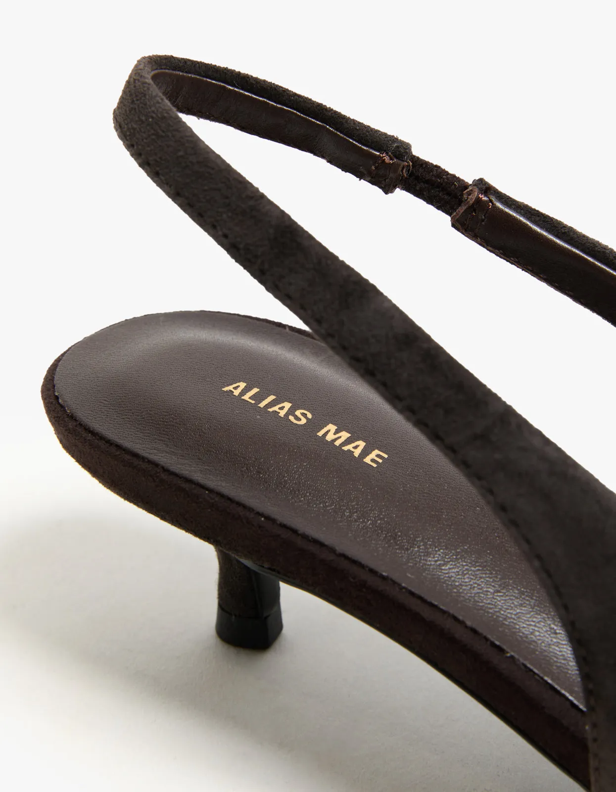 Eva Heel - Choc Brown Suede