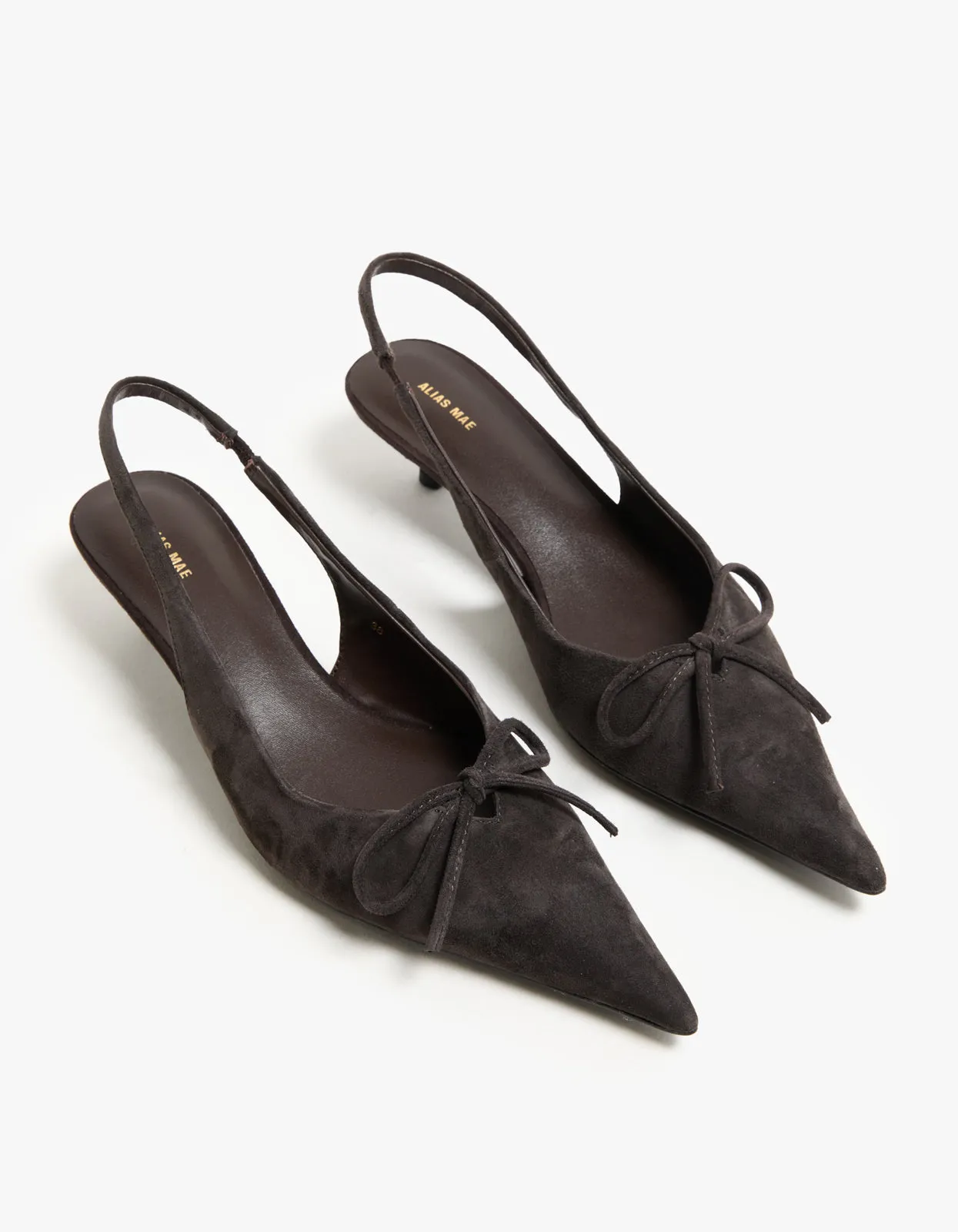 Eva Heel - Choc Brown Suede