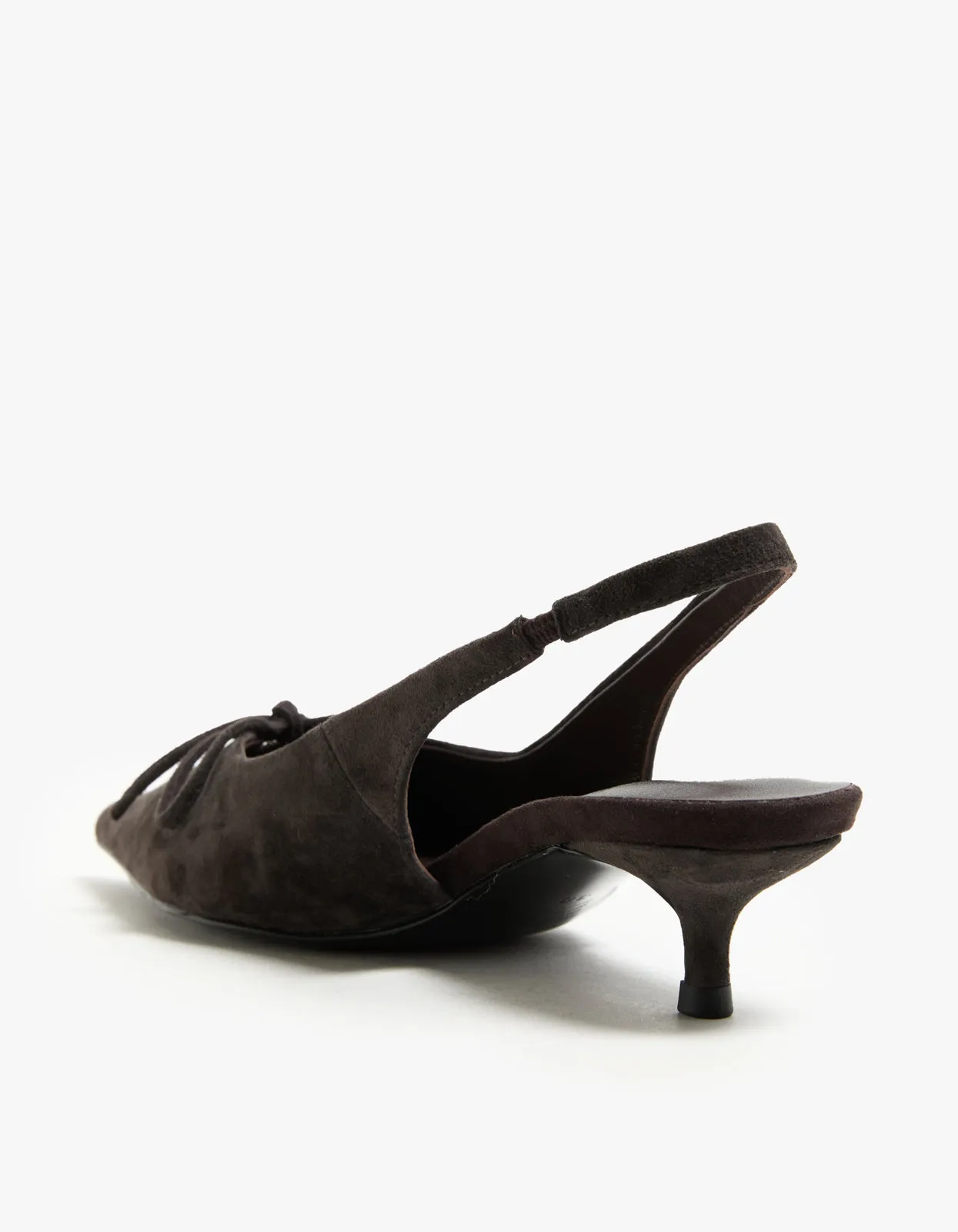 Eva Heel - Choc Brown Suede