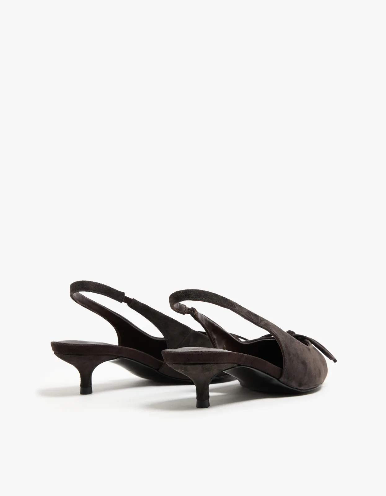 Eva Heel - Choc Brown Suede