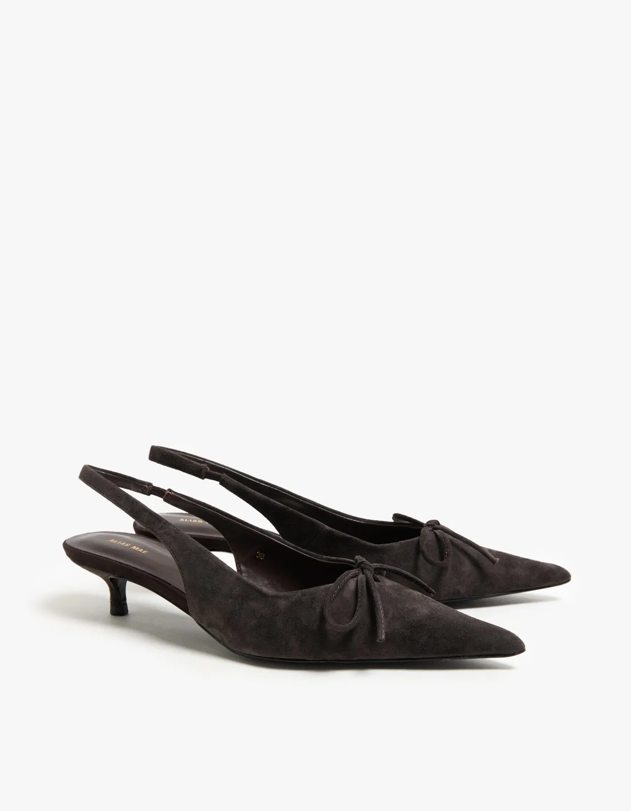 Eva Heel - Choc Brown Suede