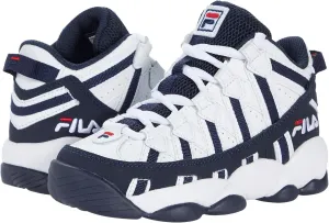 Fila Stackhouse Spaghetti (Little Kid) White Navy Red 11.5 Little Kid M