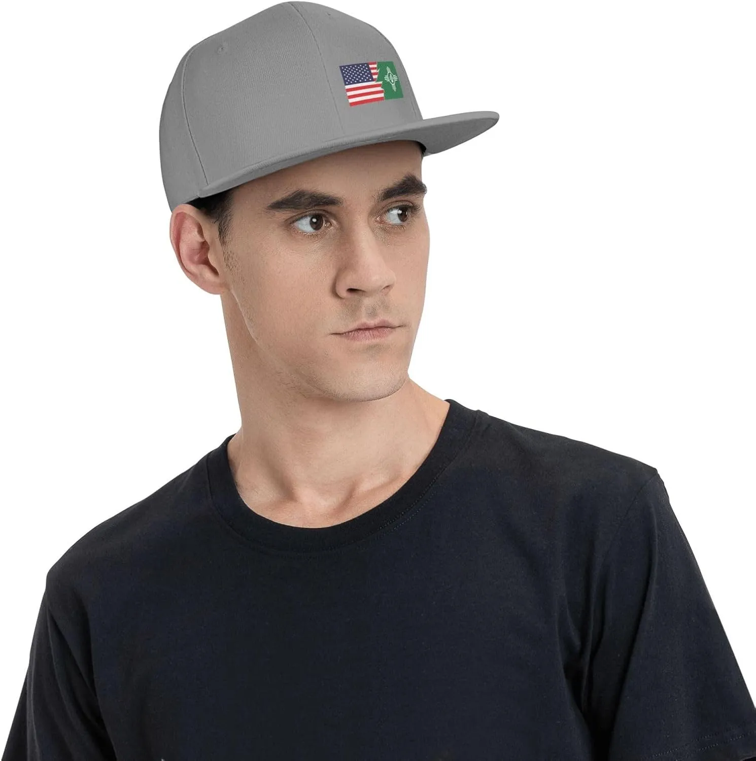 Flag of Lea County, New Mexico and America Baseball Cap for Men Women Snapback Hat Hip Hop Style Flat Bill Hats