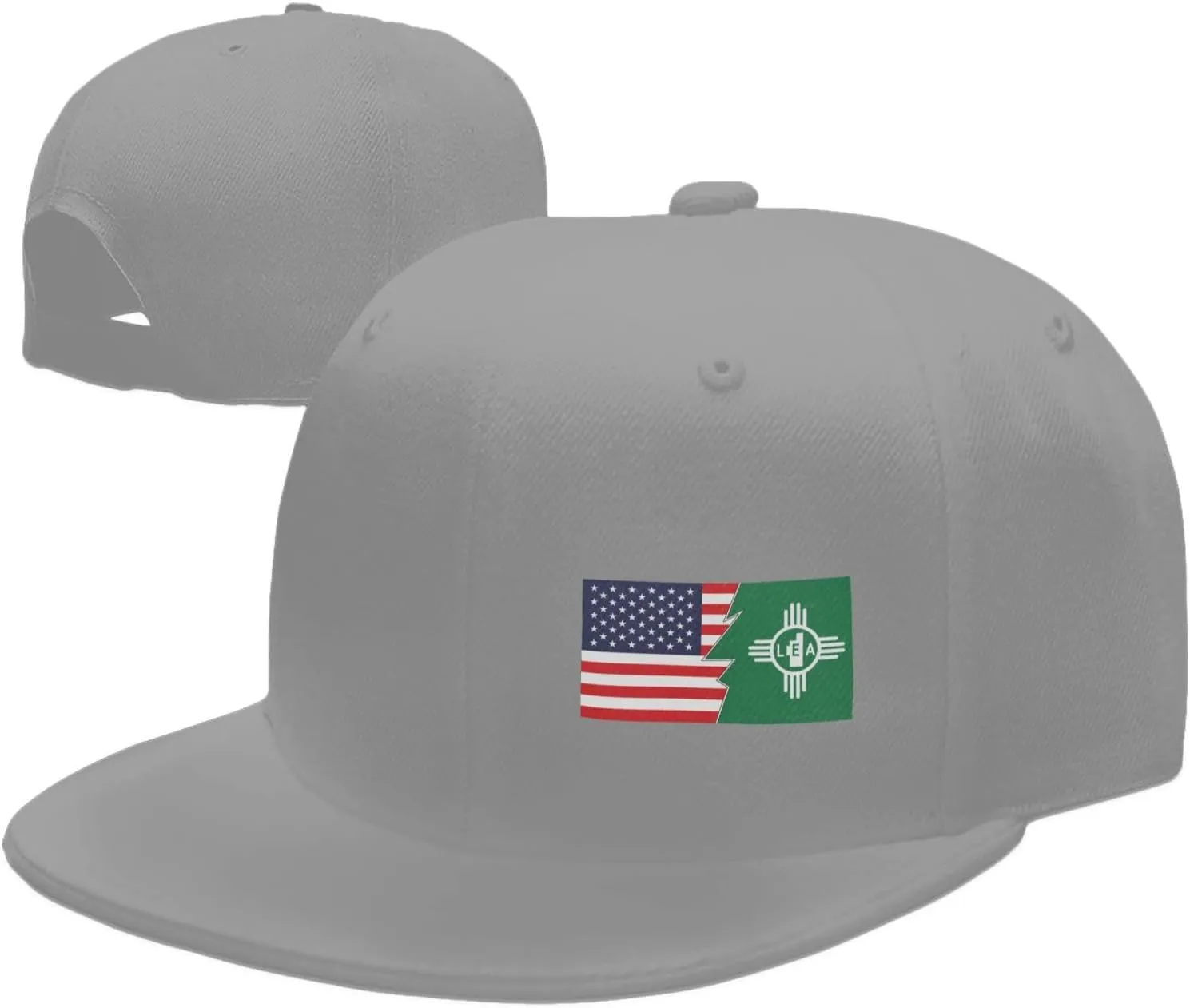 Flag of Lea County, New Mexico and America Baseball Cap for Men Women Snapback Hat Hip Hop Style Flat Bill Hats