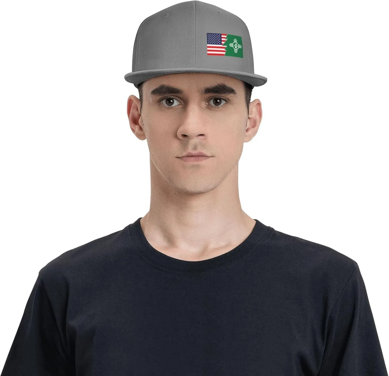 Flag of Lea County, New Mexico and America Baseball Cap for Men Women Snapback Hat Hip Hop Style Flat Bill Hats