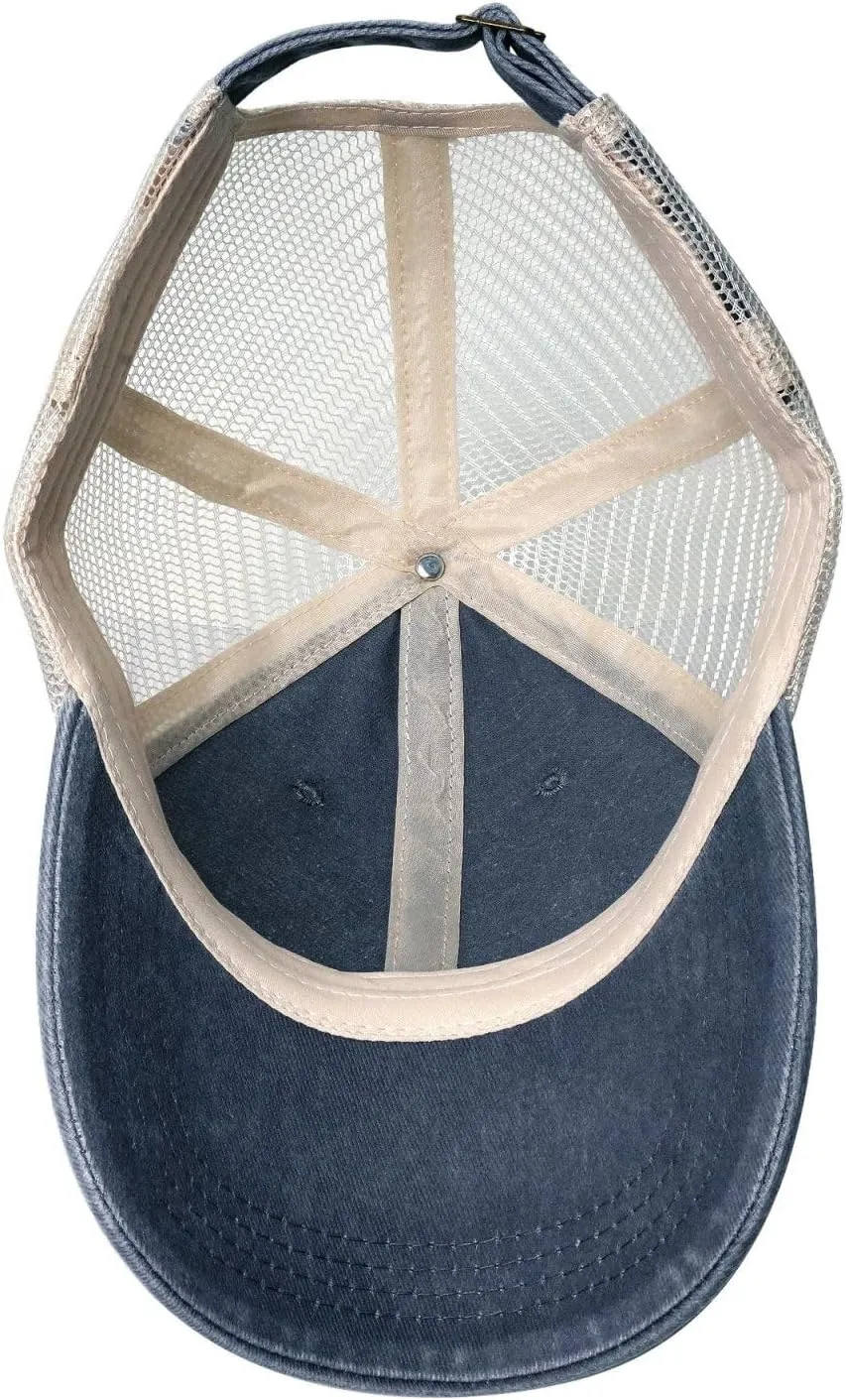 Flag of Patagonia Baseball Cap Women Men Mesh Back Denim Hat Vintage Trucker Hats Dad Caps