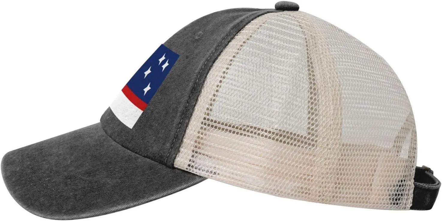 Flag of Patagonia Baseball Cap Women Men Mesh Back Denim Hat Vintage Trucker Hats Dad Caps