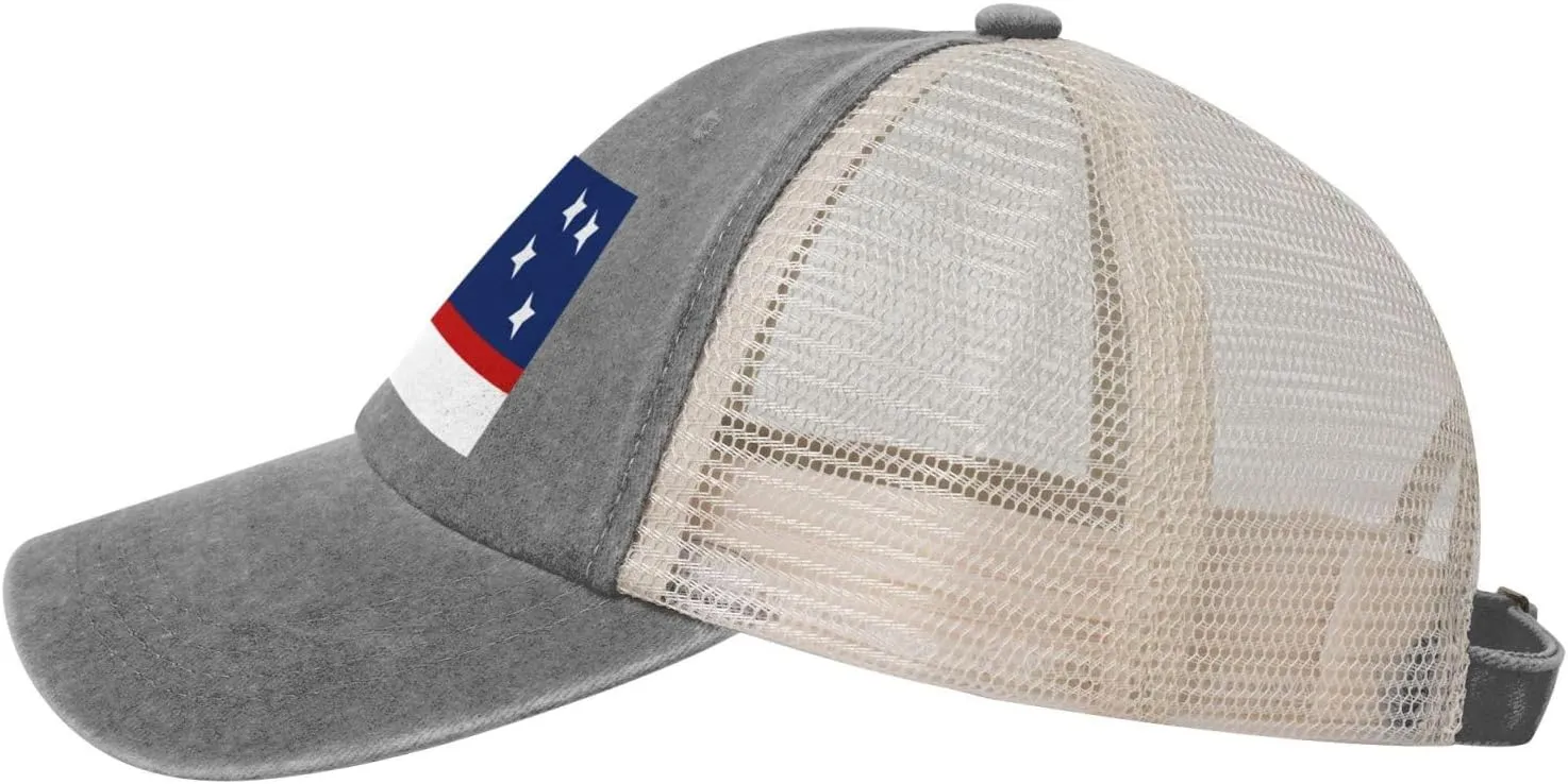 Flag of Patagonia Baseball Cap Women Men Mesh Back Denim Hat Vintage Trucker Hats Dad Caps