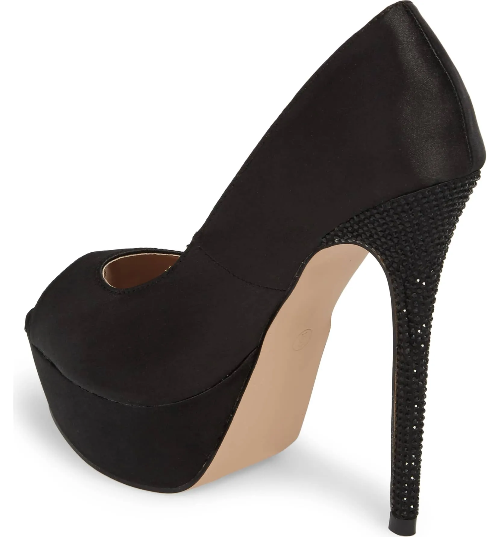 Formal Super Black Platform Automation-ready Lorraine Lauren Pumps Pump Specialty items High Peep-Toe Heel