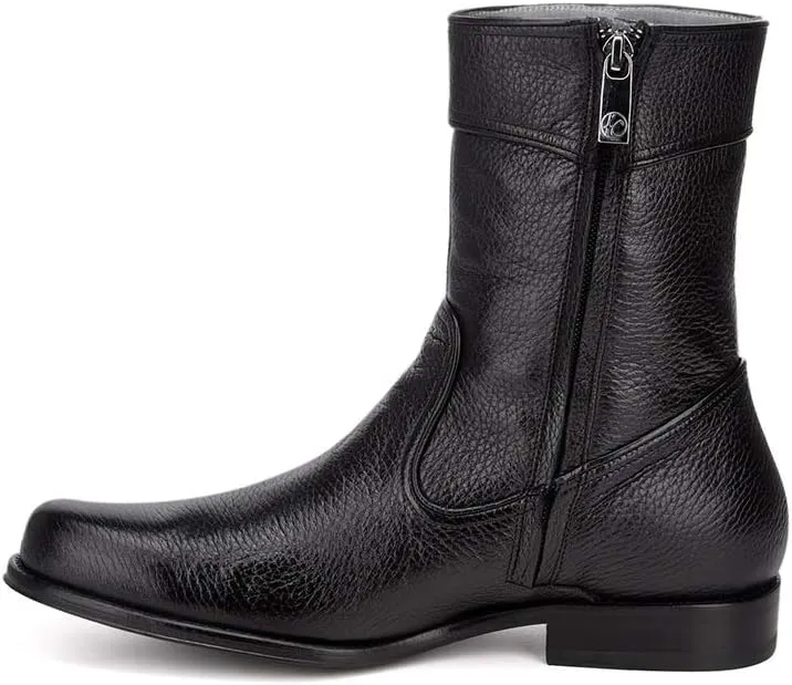 FRANCO CUADRA Men's Boot in Genuine Deer Leather Brown