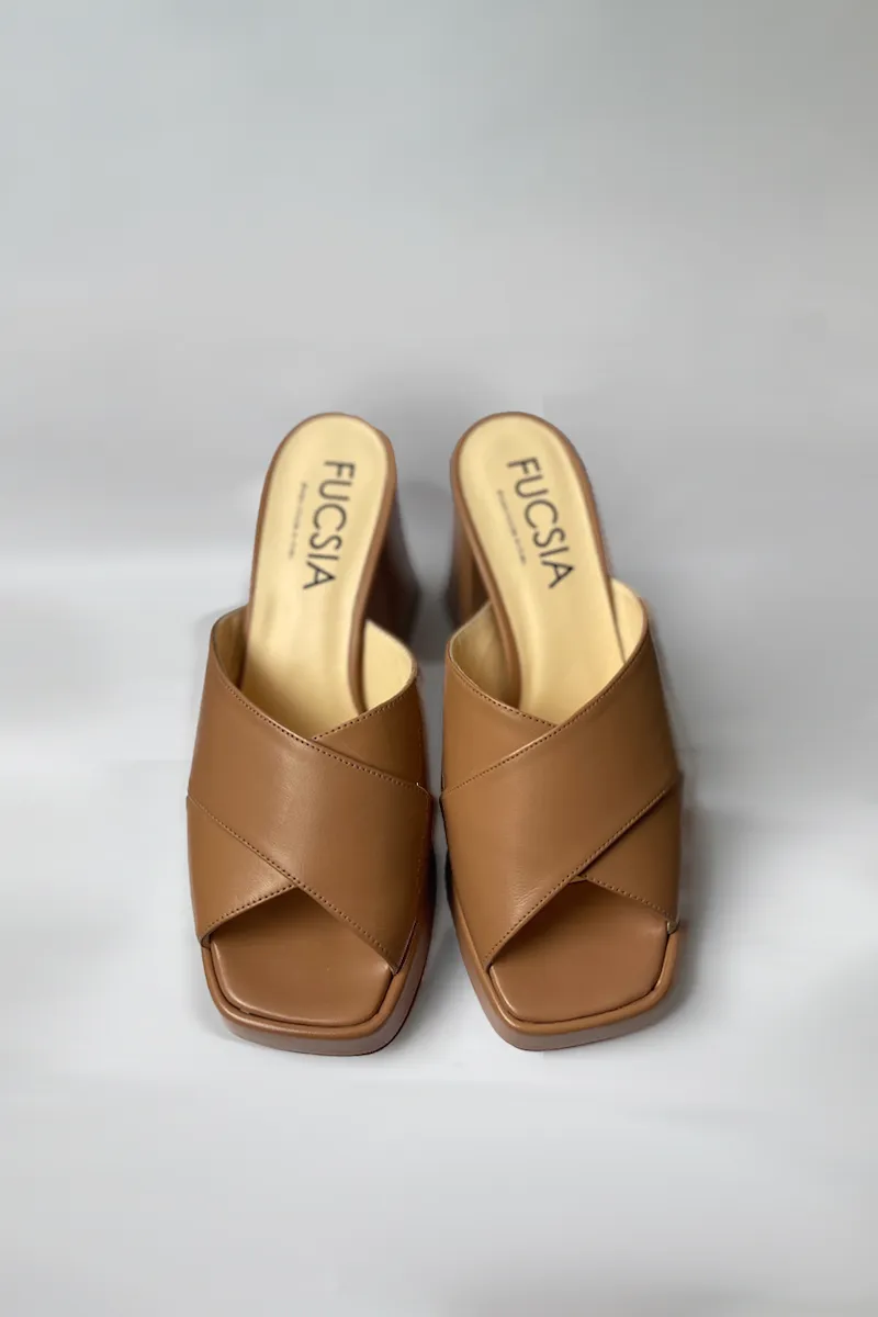 Fucsia Nappa Mule - Cumino